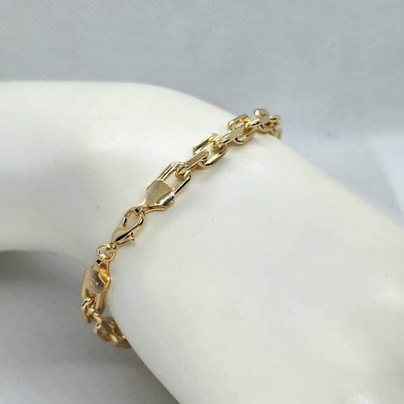 Brand New Brazilian 18k Gold Filled Bag Chain Bracelet - Picture 3 of 6